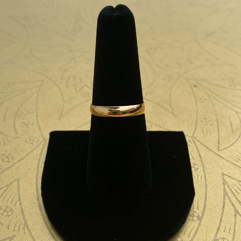 14K Gold filled plain band Ring Dainty Simple Wedding Engagement Size 6 and 7
